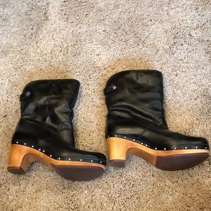 Ugg leather healed boots